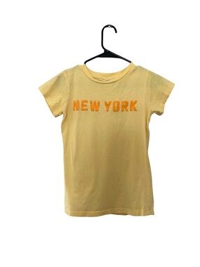 Kids Yellow "New York" Graphic Tee